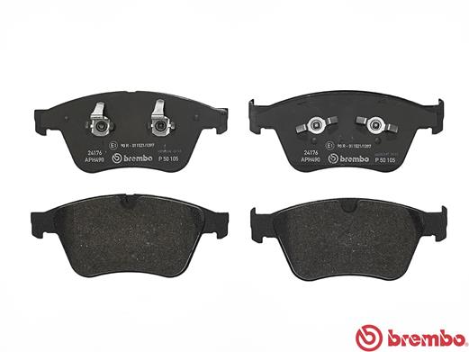 A.B.S. P 50 105 BREMBO Bremsbelagsatz, Scheibenbremse